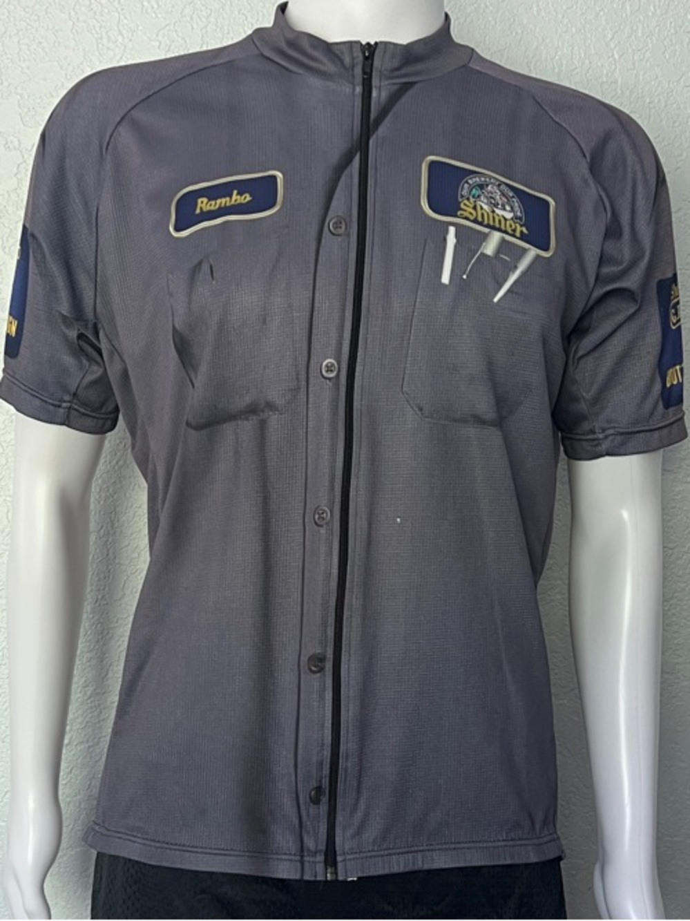 Shiner Beer Fun Cycling Jersey Mechanic Shirt Style ATAC Sportswear 2013 Medium